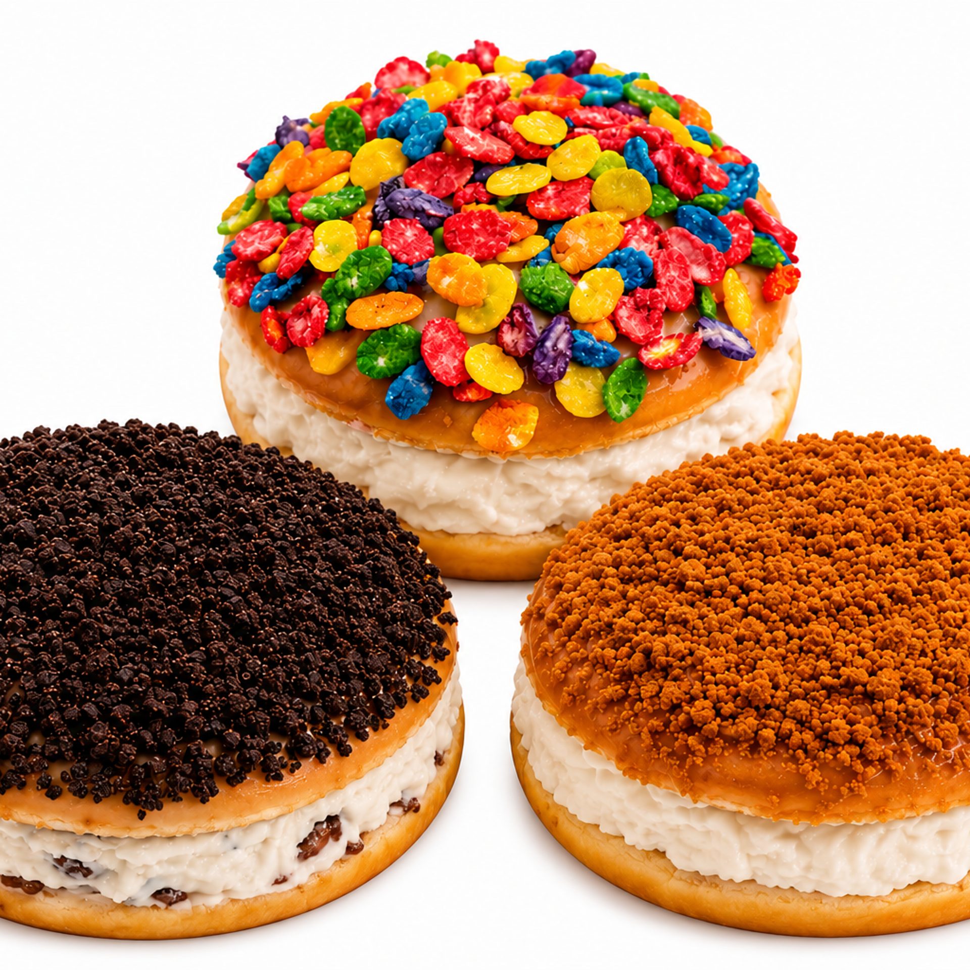 Loaded and Glazed Ice Cream Donut